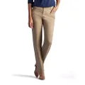 Lee Women's Relaxed-Fit All Day Pant, Flax, 4 Short