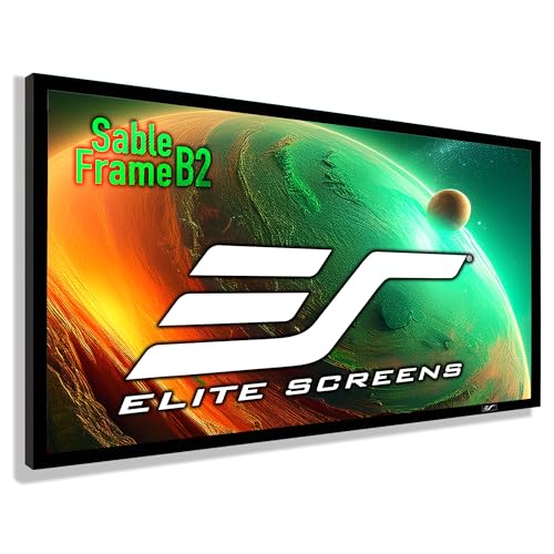 Elite Fixed Sable Frame B2 Cinewhite 16:9 Projector Screen, 120-Inch