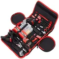 Stalwart 75-HT1086 Household Hand Tools, 86 Piece Tool Set With Roll-Up Bag, (Hammer, Wrench Set, Screwdriver Set, Pliers) - Great for the Home or Car Red
