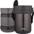 Thermos JBG1800SM4 All-in-One Vacuum Insulated Stainless Steel Meal Carrier with Spoon, Smoke