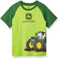 John Deere Boys' T-Shirt, Lime Green/John Deere Green, 4