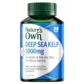 Nature's Own Deep Sea Kelp 1000mg Tablets 200 - Contains Iodine for Healthy Thyroid Gland Function & Aids Thyroid Hormone Production - Supports Energy, and Mental Function