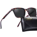 Carfia Chic Retro Polarized Sunglasses for Women Men 100% UV400 Protection