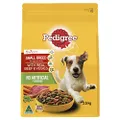 PEDIGREE Adult Small Breed Dry Dog Food With Real Beef & Vegies 2.5kg Bag, 4 Pack