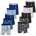 Hanes Boys' ComfortSoft Boxer Briefs, Covered Waistband, Soft Underwear, 7 & 10 Pack, Assorted - 10 Pack, Small