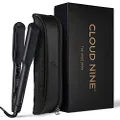 CLOUD NINE The Wide Iron Hair Straightener | Ceramic Floating Plates Cushion Spring Flex Technology | Variable Temperature Control 100°C - 200°C | Professional Design for Range of Hair Types