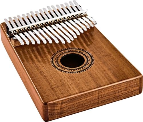 Kalimba Thumb Piano, 17 Steel Keys with Hollow Acacia Body â€” C Major Scale â€” Includes Tuning Hammer and Case, For Sound Healing Therapy, Yoga and Meditation