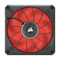 CORSAIR ML120 LED Elite, 120mm PWM LED Fan (Corsair AirGuide Technology, Magnetic Levitation Bearing, Up to 2,000 RPM, Eight Vibrant LEDs, Low Noise, High Airflow) Single Pack - Red