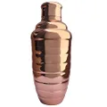 Barware Copper Beehive Cobbler Cocktail Shaker 3-Pieces, 500 ml Capacity