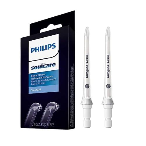 PHILIPS Sonicare F1 Standard Nozzle, Oral Irrigator Nozzle, Easy Snap On and Off, Compatible with Any Sonicare Power Flosser, Single Water Stream for a Thorough Clean, HX3042/00