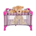 Love N Care Blossom Travel Toy Cot, Pinstripe