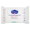 Milton Antibacterial Surface Wipes | Household Grade Disinfectant | Kills 99.9% of Germs | 100% Plant-Based Acitve ingredient | Rinse Free | Safe around Baby | 30pk