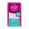 Poise Liners For Bladder Leaks Extra Long 132 Count (6 x 22 Pack) - Packaging May Vary