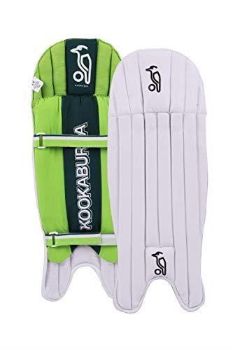 Kookaburra Kahuna Pro 500 Wicket Keeping Legguards (White, Men) | Premium Cricket Leg Guards | Professionals | Lightweight and Durable Design