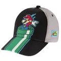 Nintendo Boys Super Mario Bros. Cotton Baseball Cap (Size 4-7), Grey, 4-7 Years