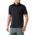 Under Armour Men's Tech Golf Polo, Black/ Graphite/ Graphite, 3X-Large