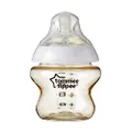 Tommee Tippee Closer to Nature PPSU Newborn Baby Bottle, Super Soft Breast-Like, Slow-Flow Teat with Anti-Colic Valve, BPA-Free, 150ml, Pack of 1, 0 Months and up