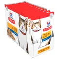 Hill's Science Diet Adult 7+ Senior Wet Cat Food, Chicken, 85g, 12 Pack, Cat Food Pouches
