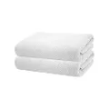 Bambury Angove Bath Towel 2 Pack, White, 70x140 cm