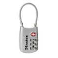 Master Lock 4688D Set Your Own Combination TSA Approved Luggage Lock, 1 Pack, Silver
