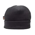 Portwest unisex Insulatex Lined Fleece Hat, Black, One Size