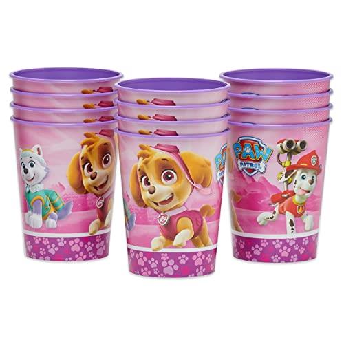 American Greetings Paw Patrol Party Supplies, Pink Plastic Cups (12-Count)