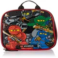 LEGO NINJAGO Lunch Box, Insulated Soft Reusable Lunch Bag Meal Container for Boys and Girls, Perfect for School, or Travel, Meal Tote to Keep Food and Drinks Cold, Red, One Size, Ninjago Team Lunch