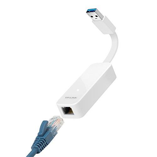 TP-Link UE300 USB 3.0 to Gigabit Ethernet Adapter, USB to RJ45 LAN Wired Adapter for Ultrabook, Chromebook, Laptop, Desktop, Plug and Play for Windows (XP/Vista/7/8/8.1), MacOS 10.9/10.10, Linux OS (UK Version)