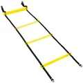 Amazon Basics Nylon Agility Workout Training Ladder - 4.5 meters, Yellow and Black