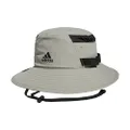 adidas Men's Victory 3 Bucket Hat, Feather Grey/Black, Small-Medium