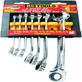 KC-Tools A13750 Reverse Gear Ratchet Spanner 7 Piece Set