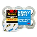 Scotch Heavy Duty Shipping Packaging Tape 48mm x 50m 2350-6 (Pack of 6)