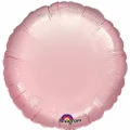 Anagram International 8004402 Round Foil-Flat Balloon, 18", Pastel Pink