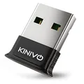 Kinivo USB Bluetooth Adapter for PC BTD400 (Bluetooth 4.0 Dongle Receiver, Low Energy) - Compatible with Windows 11/10/8.1/8, Raspberry Pi, Linux, Laptop & Headphones