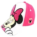 Disney Baseball Cap, Minnie Mouse Adjustable Toddler 2-4 Or Girl Hats for Kids Ages 4-7, Pink/White, 2-4 Years