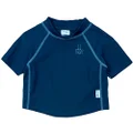 i play. Short Sleeve Rashguard Shirt for 3 to 6 Months Babies, Navy, 6 Months