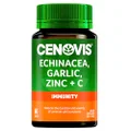 Cenovis Echinacea, Garlic, Zinc + C, Reduces Duration & Severity of Common Cold Symptoms, Mostly Green, Antioxidant, 60 Count