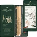 Faber-Castell Small Pitt Mixed Media Set, Monochrome – Tin of 12, (18-112975)