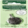 Clover Yarn Cutter Pendant, Antique Silver