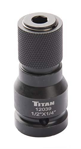 Titan 12039 1/2" Drive to 1/4" Hex Drive Quick Change Adapter