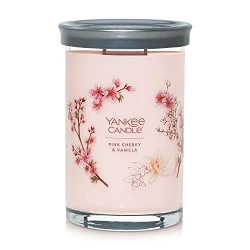 Yankee Candle Signature Pink Cherry Vanilla Tumbler Candle, Large