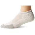 Thorlos Unisex Thick Padded Tennis Socks, Micro Mini, White, Medium (Women's Shoe Size: 6.5-10.0, Men's Shoe Size 5.5-8.5)