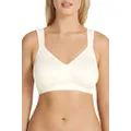 Playtex Women's Cotton Blend Ultimate Lift & Support Bra, Mother of Pearl, 18B