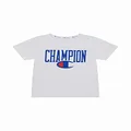 Champion Unisex Kids Sporty Tee T Shirt, White, 8 UK