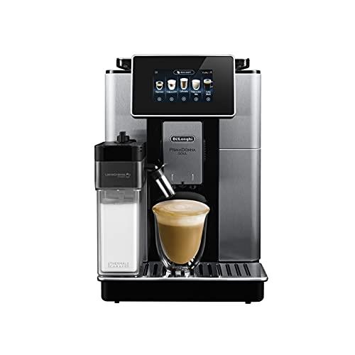 De'Longhi Primadonna Soul, Fully Automatic Coffee Machine, ECAM61075MB, Bean Adapt Technology for Perfect Extraction, LatteCrema System for Creamy Milk-Based Coffees, Wi-Fi Connectivity, Metal Black