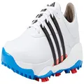adidas Men's TOUR360 Infinity Golf Shoes, Footwear White/Core Black/Blue Rush, 11