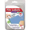 Jokari Label Once Erasable File Labels Refill Pack, 80-Count