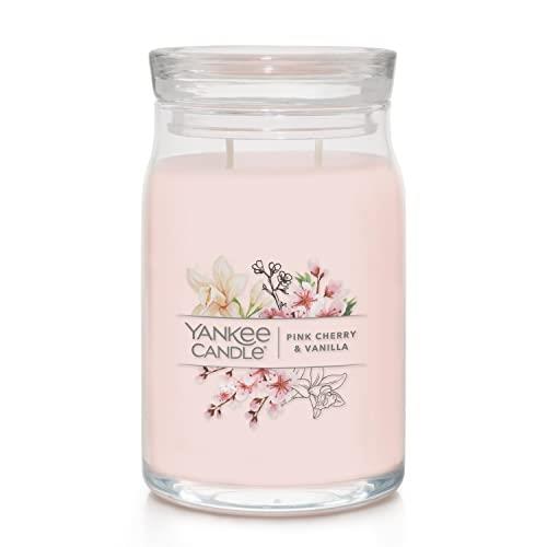 Yankee Candle Signature Pink Cherry Vanilla Jar Candle, Large