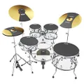 Evans Soundoff Drum Mute Pads - Full Box Drum Pad Set - Drum Mutes Pack - 3 Cymbals, 4 Tom/Snare, & 1 Bass Drum Mute - Great for Silencing Drum Kits to Practice - Rock Box Set