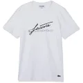 Lacoste Men's Rene Signature T-Shirt T Shirt, White, X-Small US